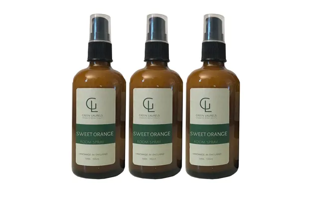 Green Laurels Aqueous Sweet Orange Room Spray 100ml - 3 Amber Glass Bottles product image