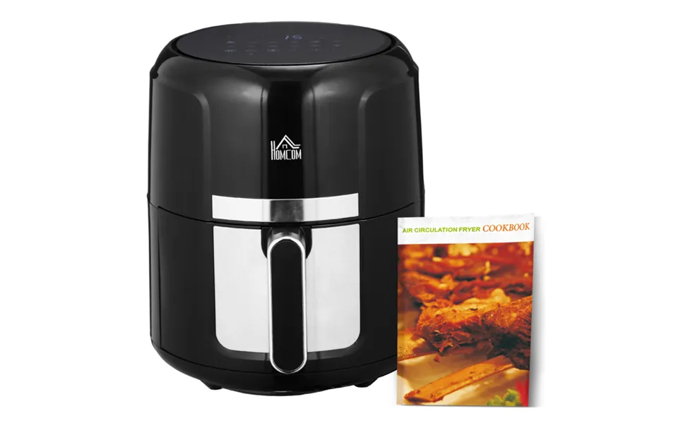 Homcom 1300w 4l Air Fryer - Rapid Air Circulation, Non-stick Basket, Integrated Timer