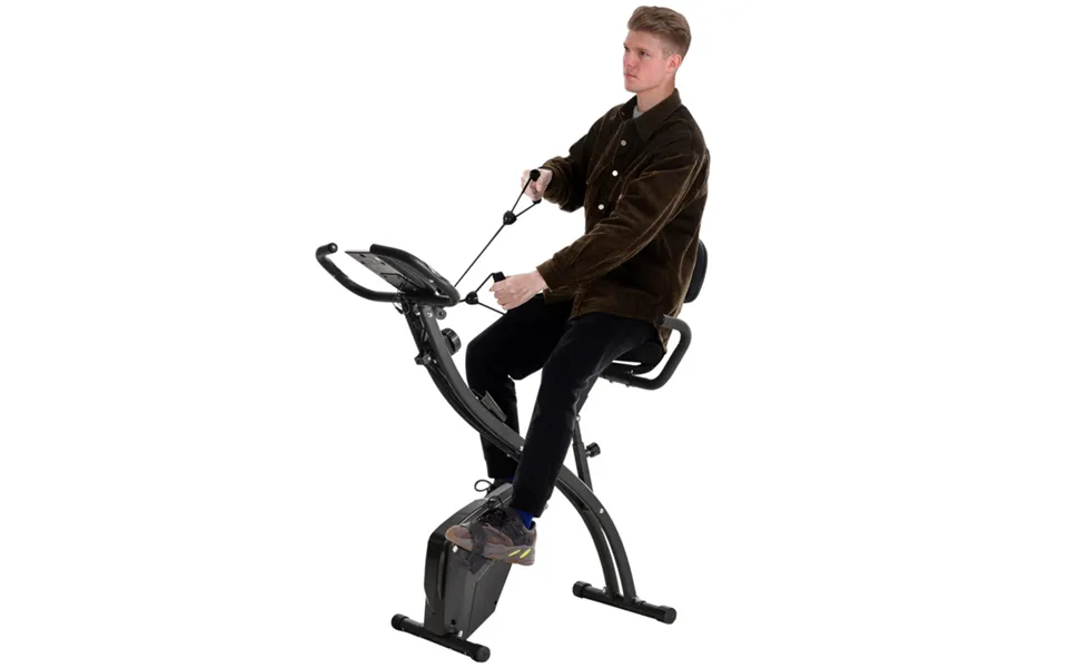 Homcom 2-in-1 Upright & Recumbent Exercise Bike With 8-level Resistance & Pulse Sensor - Black