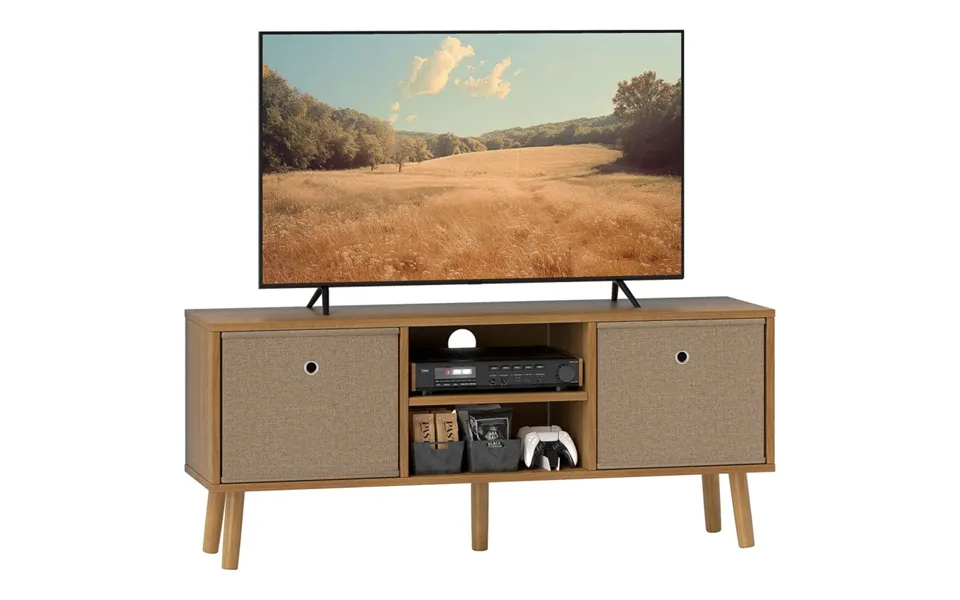 Homcom 50 Inch Tv Cabinet Stand With Shelves & Drawers - Brown