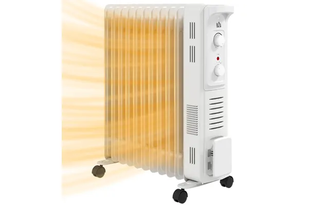 Homcom 7 Fin Oil Filled Heater Radiator - 600w 900w 1500w, 7-35 , 8-12 , Portable, Energy Efficient product image