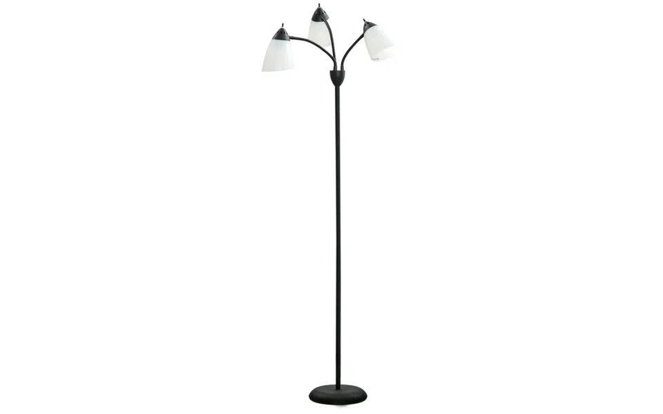 Homcom Steel Arc Tree Floor Lamp - 3 Adjustable Rotating Lights, 155cm, Black