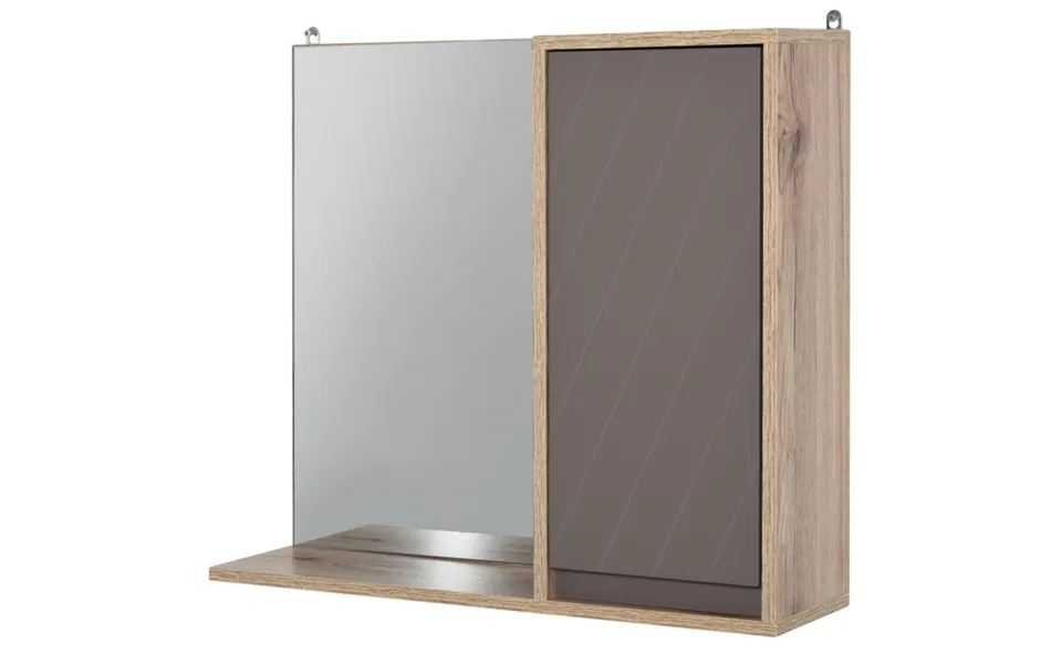 Homcom Wall Mounted Bathroom Cabinet With Mirror - Adjustable Shelf