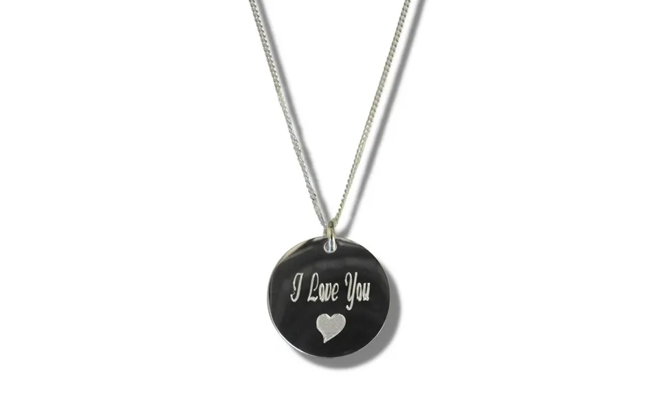 I Love You Disc Necklace & Heart Symbol