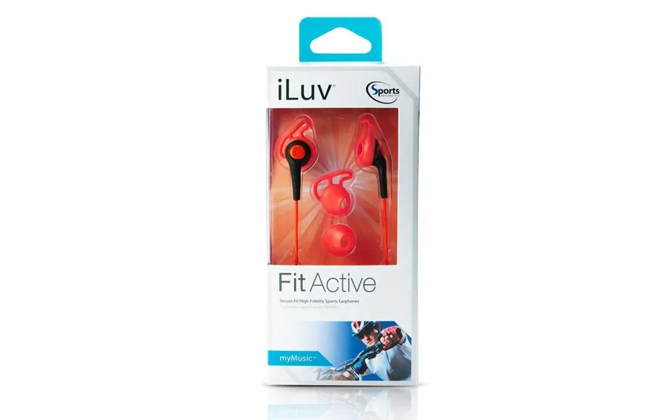 Iluv Fitactive High-fidelity Sports Earphones - Red