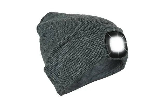 Knit Beanie Hat With 4 Led Headlamp - Hands-free Light Cap For Outdoor Adventures product image