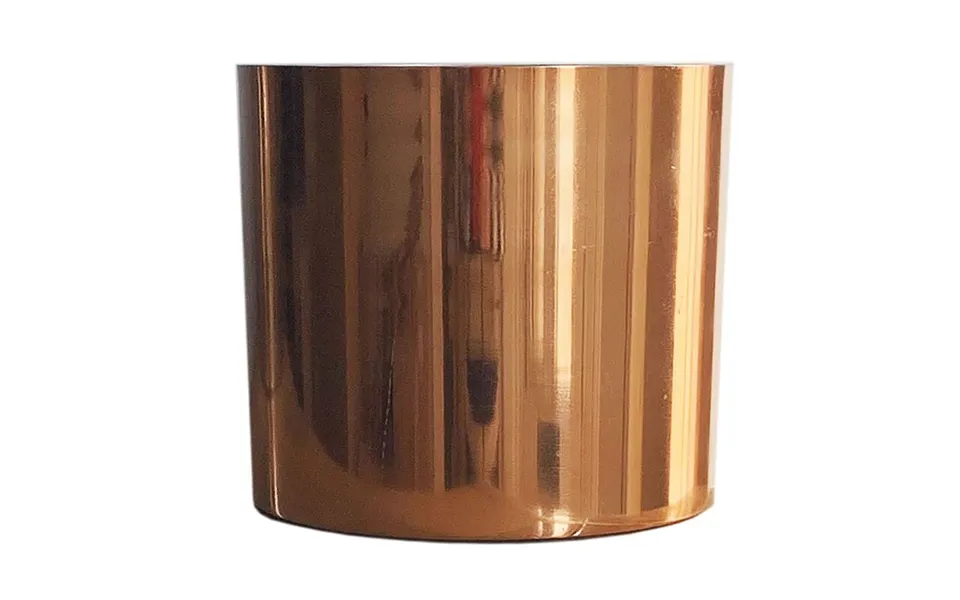 Leaf Polished Copper Metal Planter 20cm X 18cm