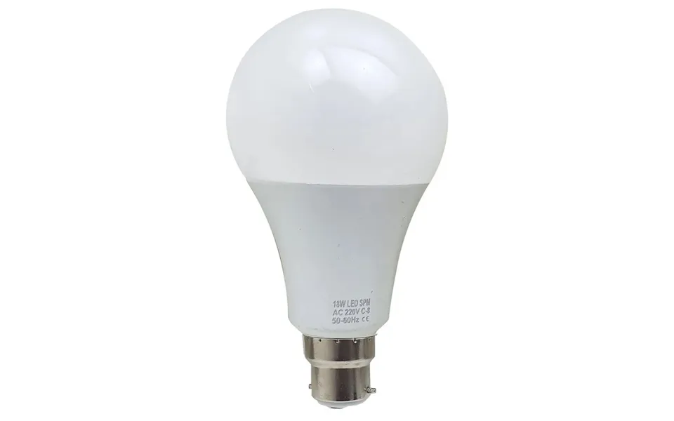 Ledsone 18w B22 Led Gls Bulb - Cool White 6000k, Energy Saving, Pvc Metal, 25000hr Lifespan, 220v-250v