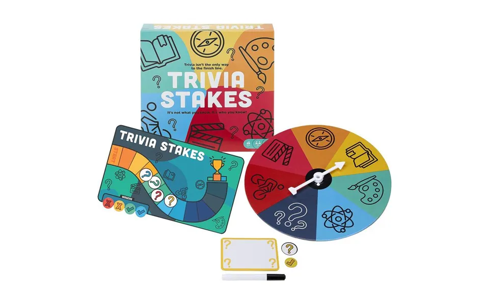 Mattel Trivia Stakes Family Board Game - Engaging Gameplay For All Ages