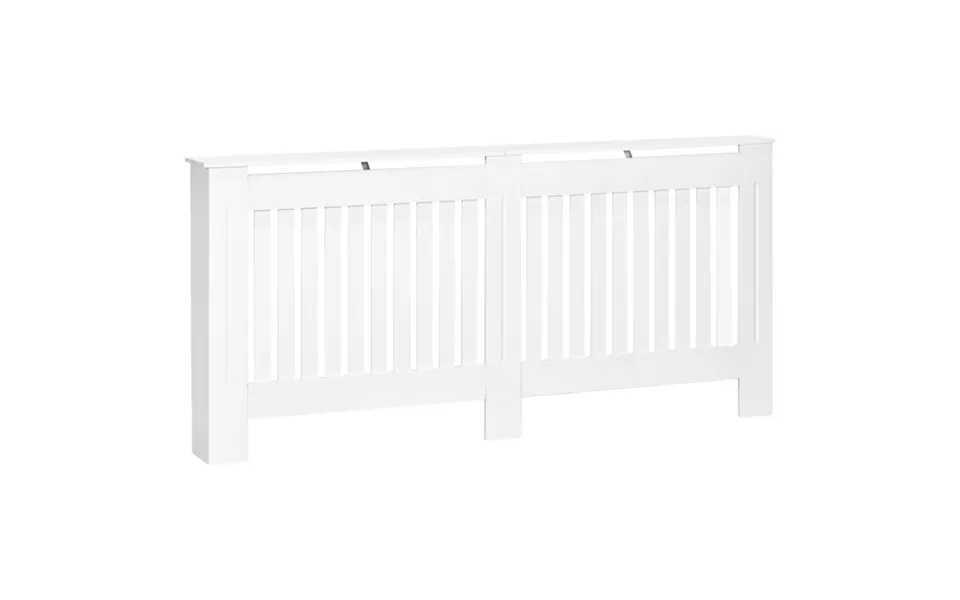 Mdf Radiator Cover Slatted Cabinet Natural Wood Finish 172cm X 19cm X 81