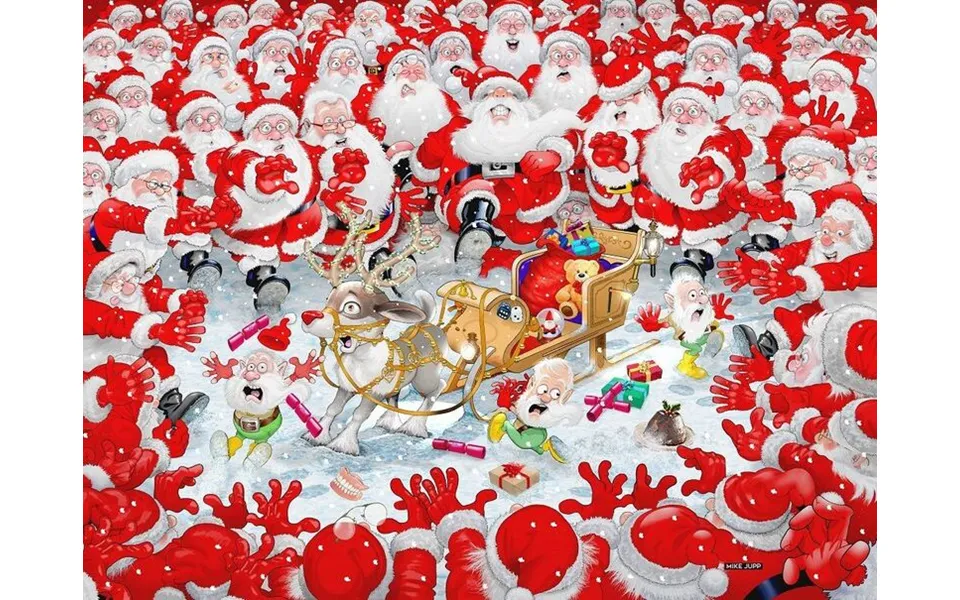 Mike Jupp Christmas Scramble 1000 Piece Jigsaw Puzzle