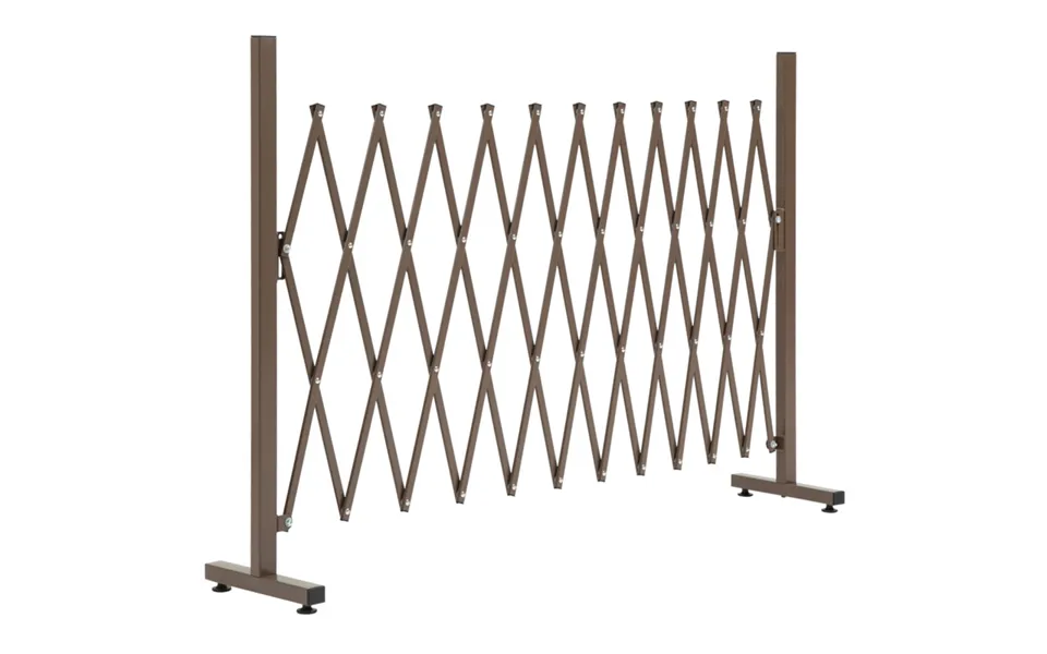 Outsunny Aluminium Alloy Foldable Garden Screen Panel - Dark Brown