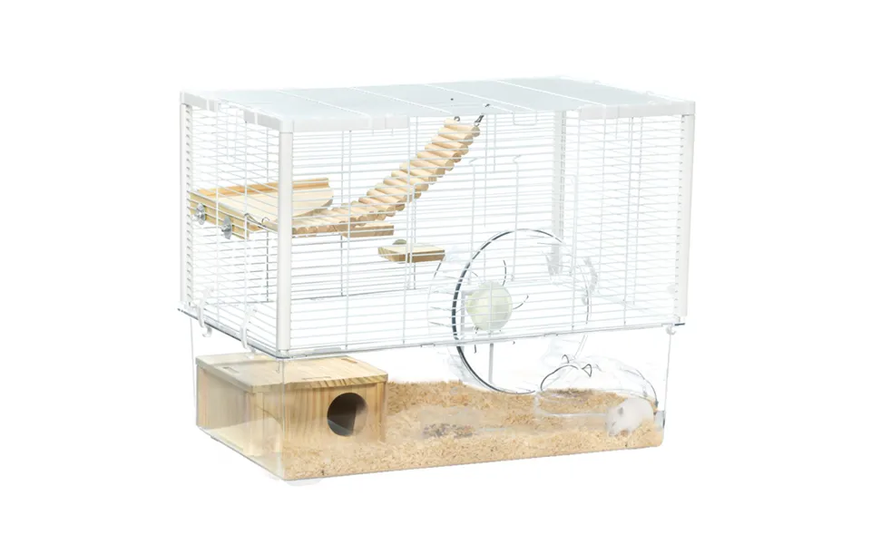 Pawhut Hamster & Gerbil Cage With Deep Bottom - Ramp