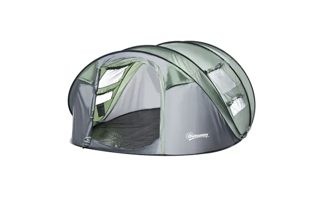 Pop-up Tent 4-5 Person Camping Dome Tent With 4 Mesh Windows - Easy Pitch & Portable product image
