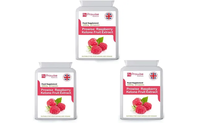 Prowise Healthcare Raspberry Fruit Extract 1200mg - 60 Capsules X 3 Pack product image