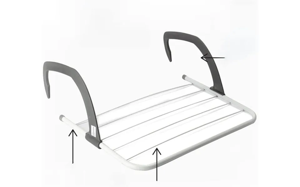 Radiator Airer With 5 Adjustable Arms For Drying Clothes - Max Temp 70 C