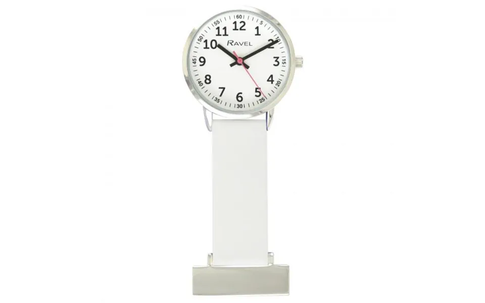 Ravel White Silicone Nurses Fob Watch