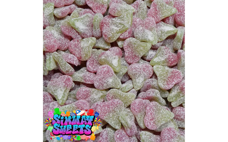 Simway Sweets Fizzy Cherry Jellies 500g 1kg - Sour & Fruity Retro Sweets