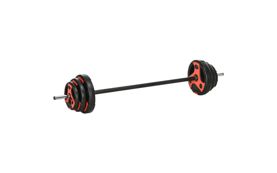Sportnow 20kg Adjustable Barbell & Weights Set For Home Gym Strength Training