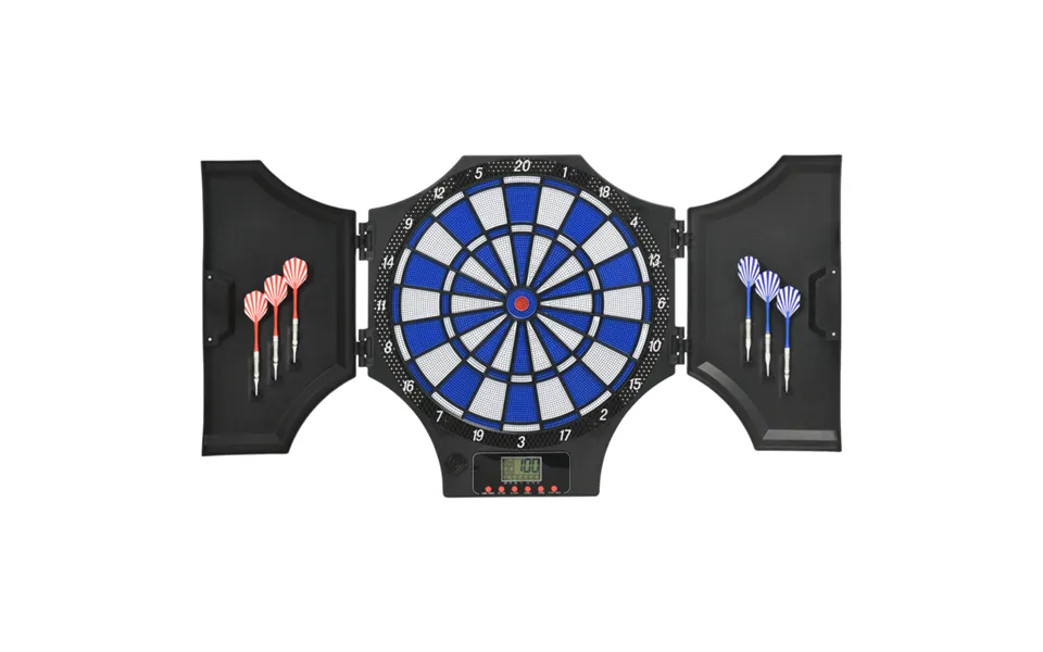 Sportnow Electronic Dartboard Set With Cabinet - 31 Games