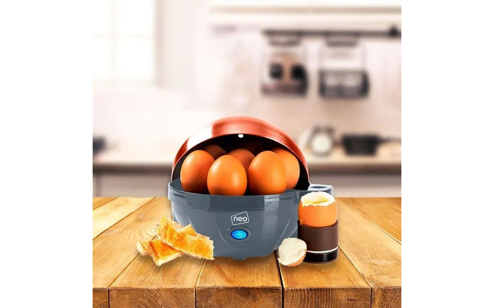 Stainless Steel Electric Egg Boiler, Poacher & Steamer - 7 Egg Capacity, Grey