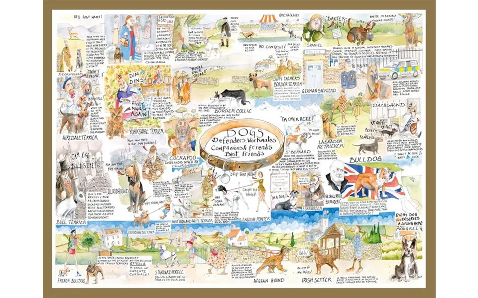 Tim Bulmer 1000 Piece Jigsaw Puzzle - Dog Lover's Delightful Artwork