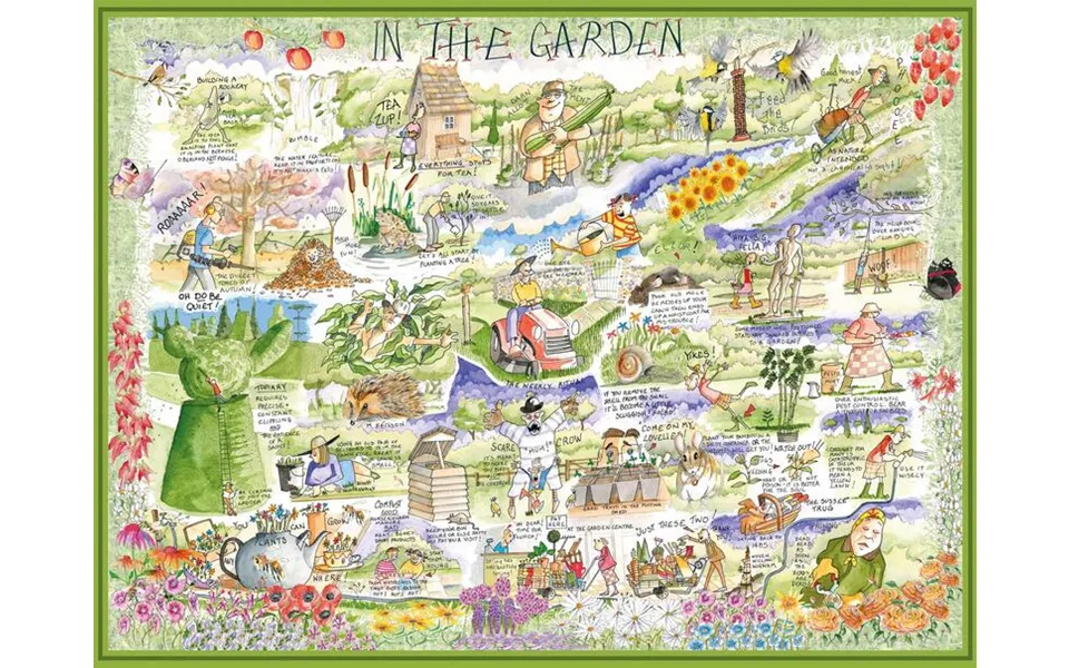 Tim Bulmer In The Garden 1000 Piece Jigsaw Puzzle