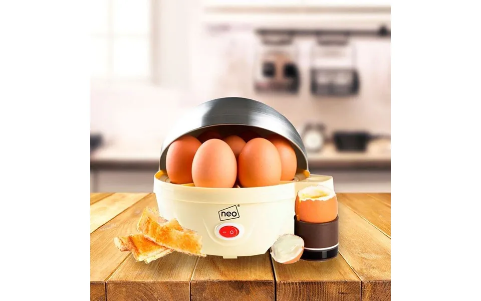 Unbranded 7-egg Electric Egg Boiler Poacher & Steamer - Cream