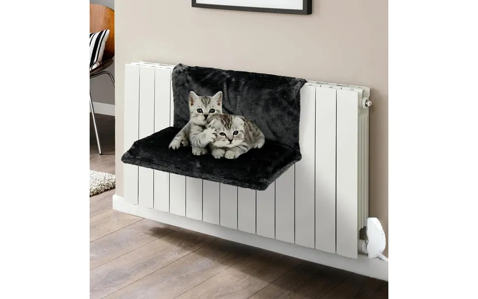 Vinsani Plush Cat Radiator Bed - Cosy & Washable Cover