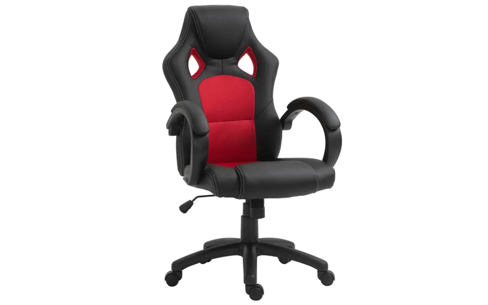 Vinsetto Ergonomic Pu Leather Executive Racing Swivel Gaming Office Computer Desk Chair - Black