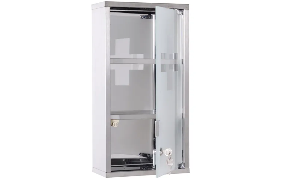 Wall Mounted Medicine Cabinet - Silver