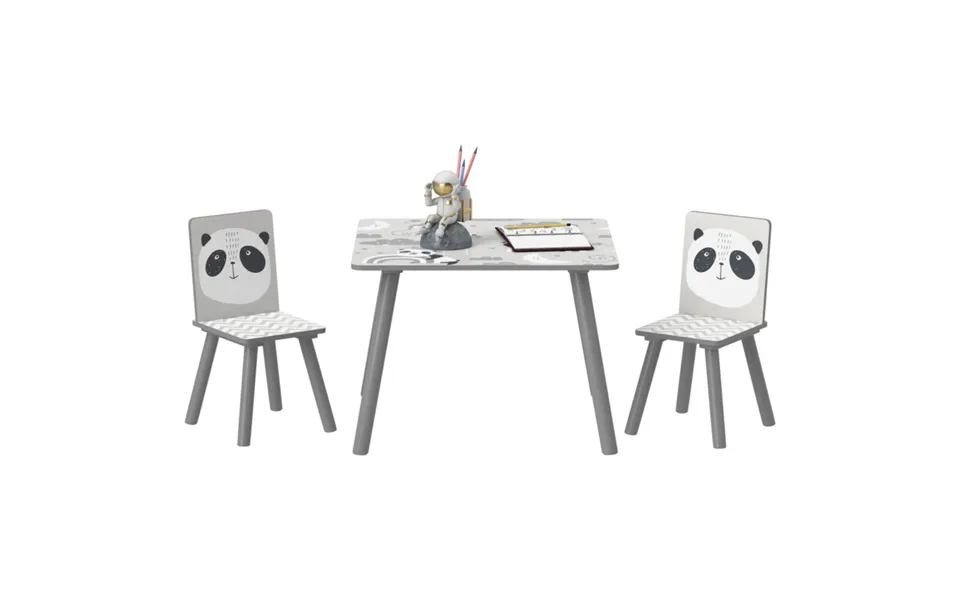 Zonekiz Kids Table And Chair Set - Toddler Table With 2 Chairs