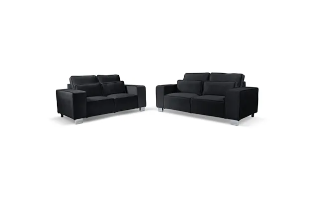 Sloane Luxury Large 3 2 Sofa Set Black