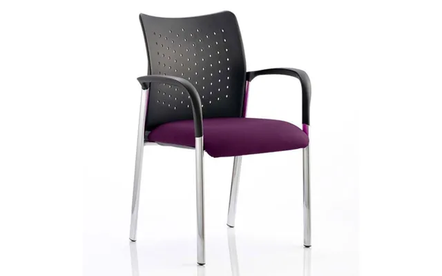 Academy Office Visitor Chair In Tansy Purple With Arms