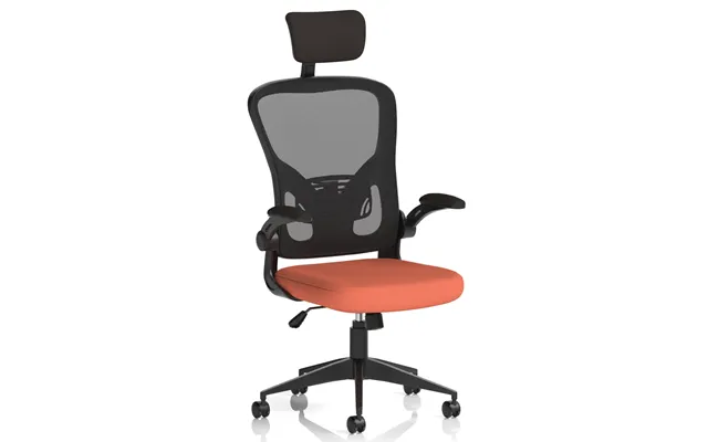 Accord Fabric Office Chair With Folding Arms In Crab