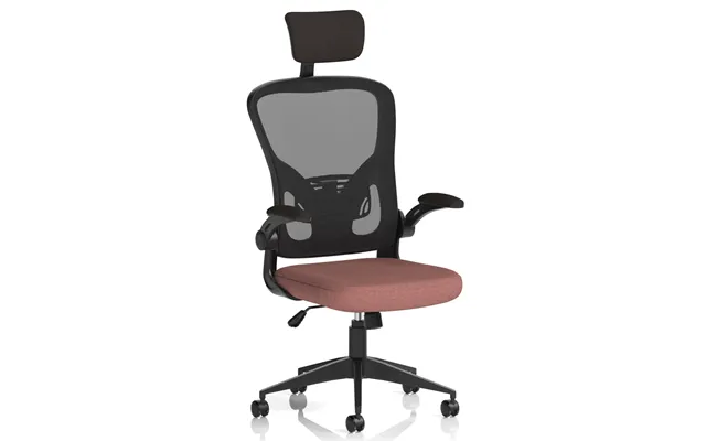 Accord Fabric Office Chair With Folding Arms In Forge