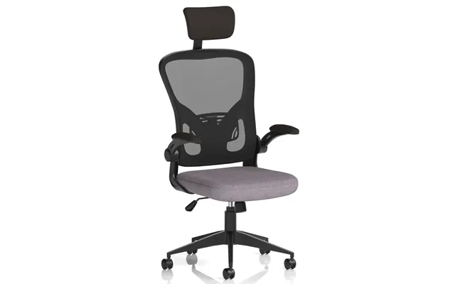 Accord Fabric Office Chair With Folding Arms In Fuse