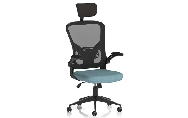Accord Fabric Office Chair With Folding Arms In Quench