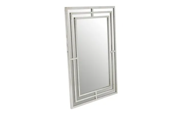 Agadir Rectangular Illuminated Bathroom Mirror In Silver Frame