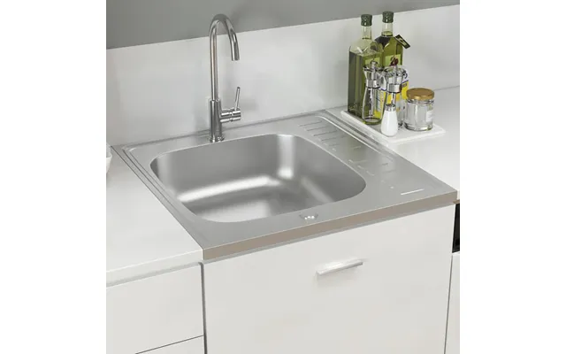 Annapolis Stainless Steel 1.0 Bowl Kitchen Sink With Waste Kit 600mm L X 600mm W - Silver