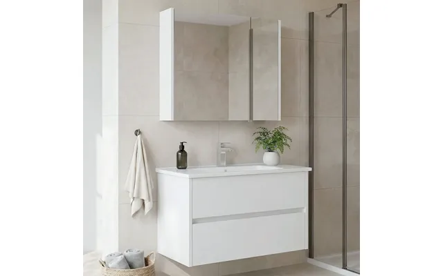 Arno Large Wooden Bathroom Furniture Set With 2 Doors 2 Drawers In White