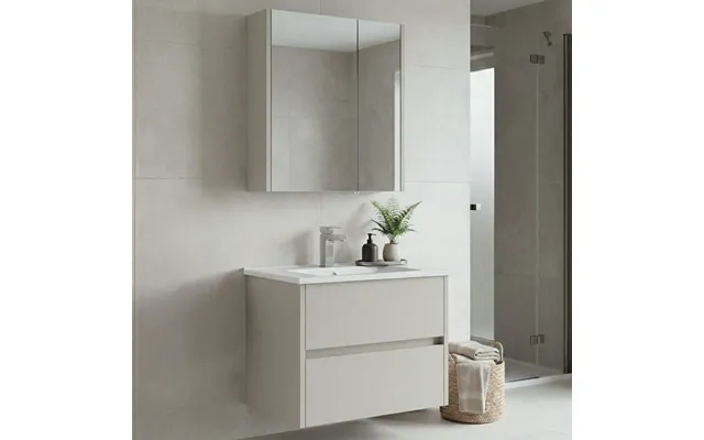 Arno Small Wooden Bathroom Furniture Set With 2 Doors 2 Drawers In Cashmere