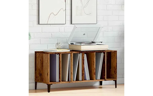 Baina 100cm Wooden Filing Cabinet With 6 Shelves And Metal Legs - Brown