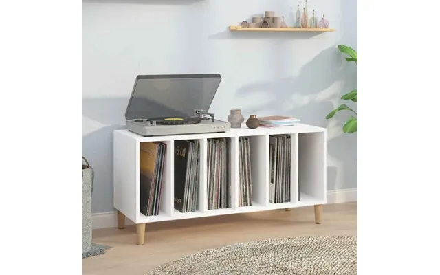 Baina 100cm Wooden Filing Cabinet With 6 Shelves And Oak Legs - White