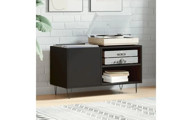 Baina 85cm Wooden Filing Cabinet With 1 Door - Black