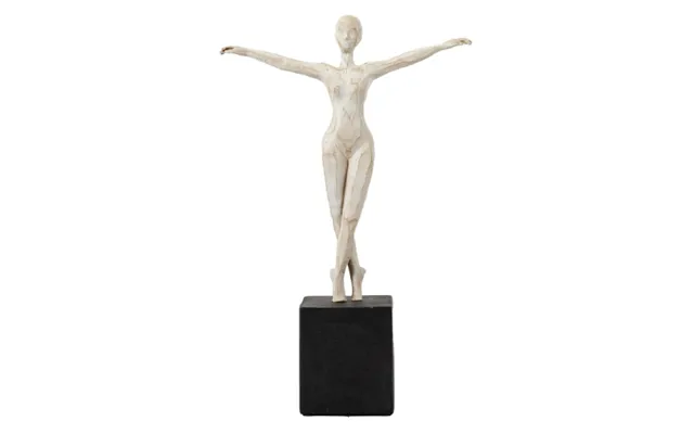 Bandera Polyresin Pirouette Sculpture In White And Black