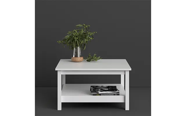 Barcila Wooden Square Coffee Table In White