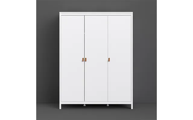 Barcila Wooden Wardrobe With 3 Doors In White