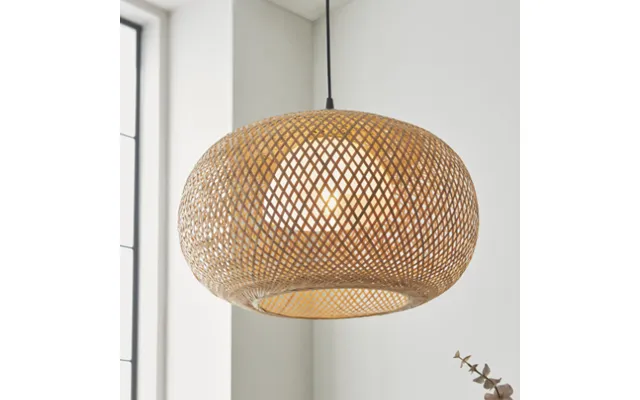Belie 1 Light Globe Pendant Light In Black And Natural