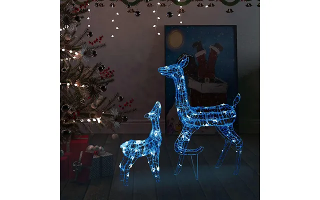 Bethany 160 Led Acrylic Christmas Family Reindeer - Blue